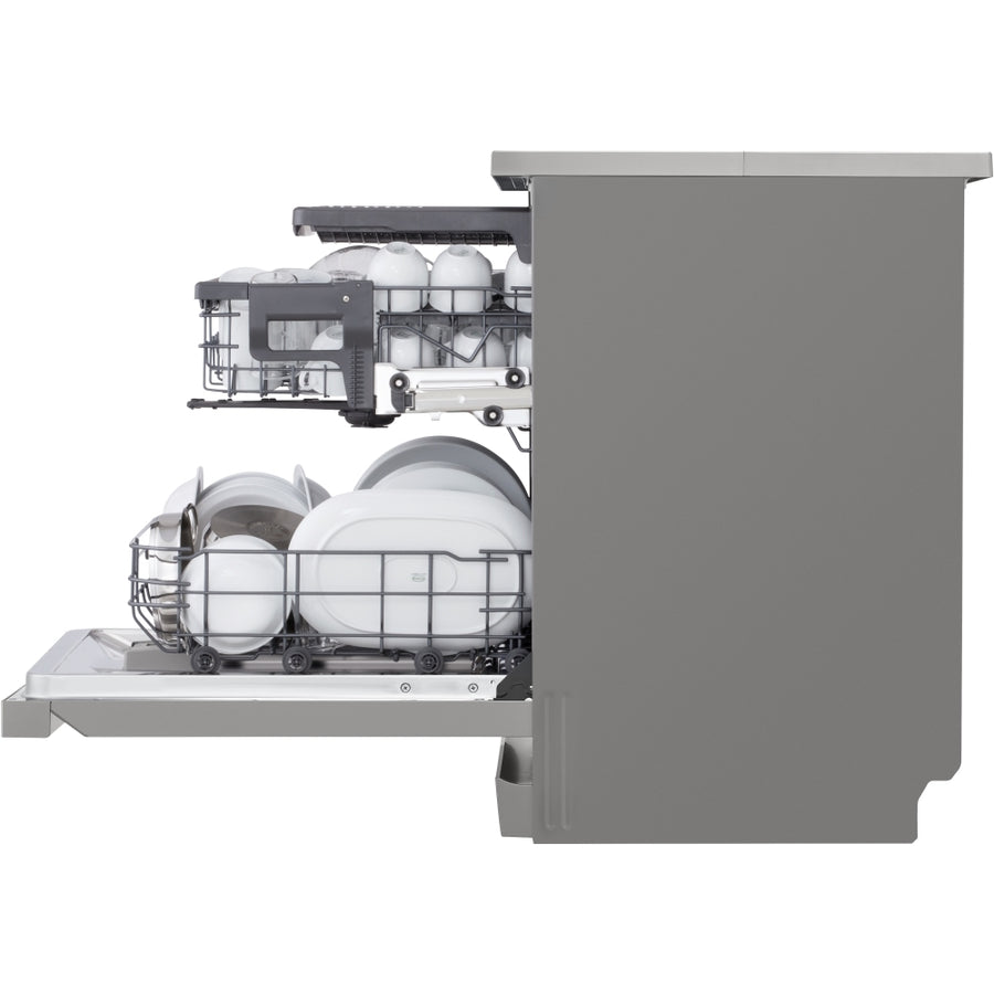 LG DF243FVS 14-place setting TrueSteam™ Freestanding dishwasher - Silver