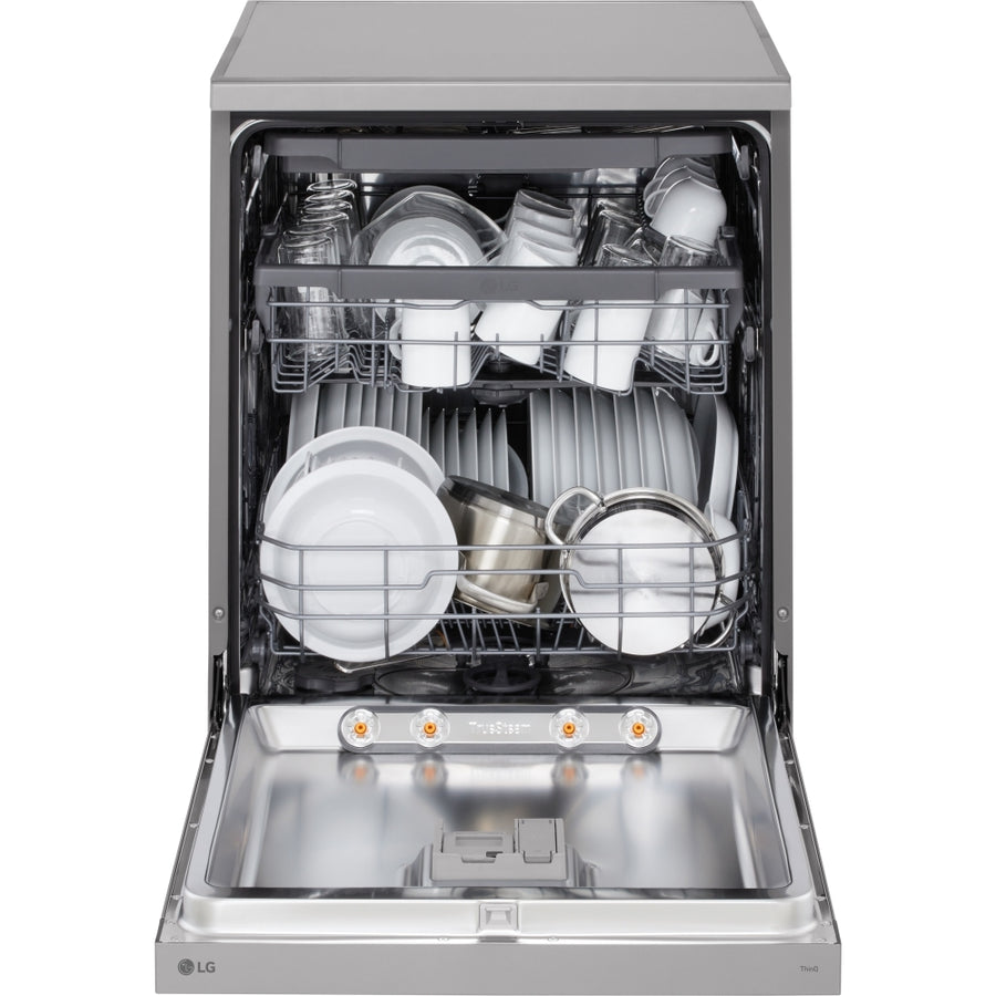 LG DF243FVS 14-place setting TrueSteam™ Freestanding dishwasher - Silver
