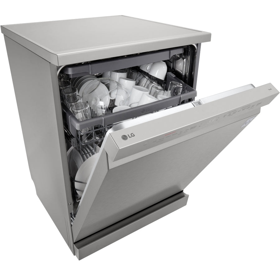 LG DF243FVS 14-place setting TrueSteam™ Freestanding dishwasher - Silver