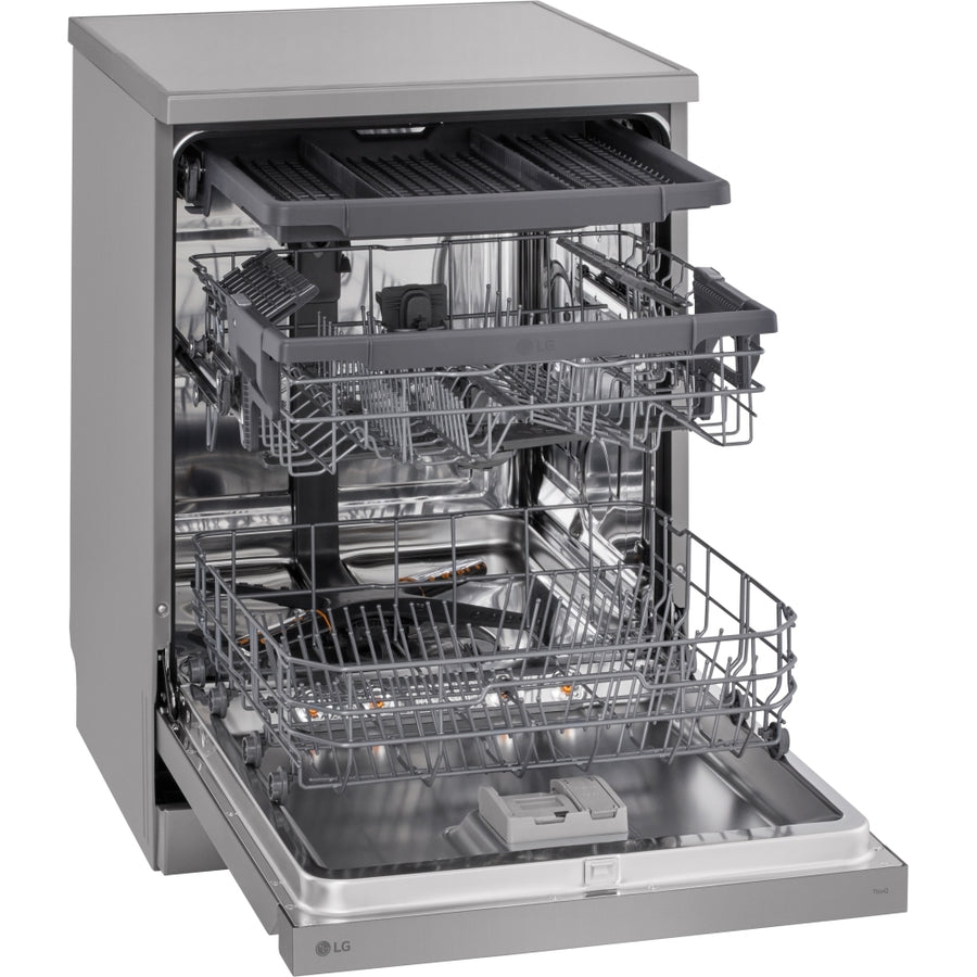 LG DF243FVS 14-place setting TrueSteam™ Freestanding dishwasher - Silver