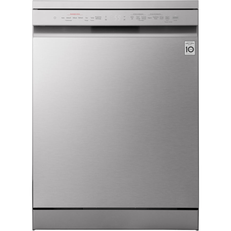 LG DF243FVS 14-place setting TrueSteam™ Freestanding dishwasher - Silver