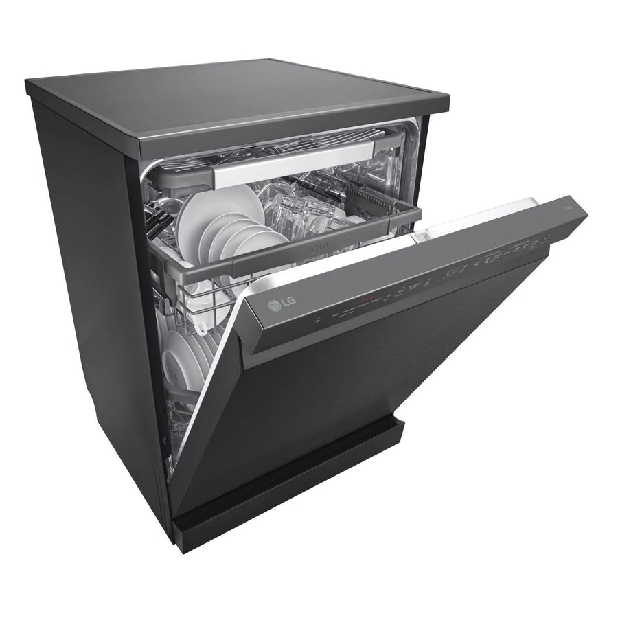 LG DF365FMS matte black freestanding dishwasher