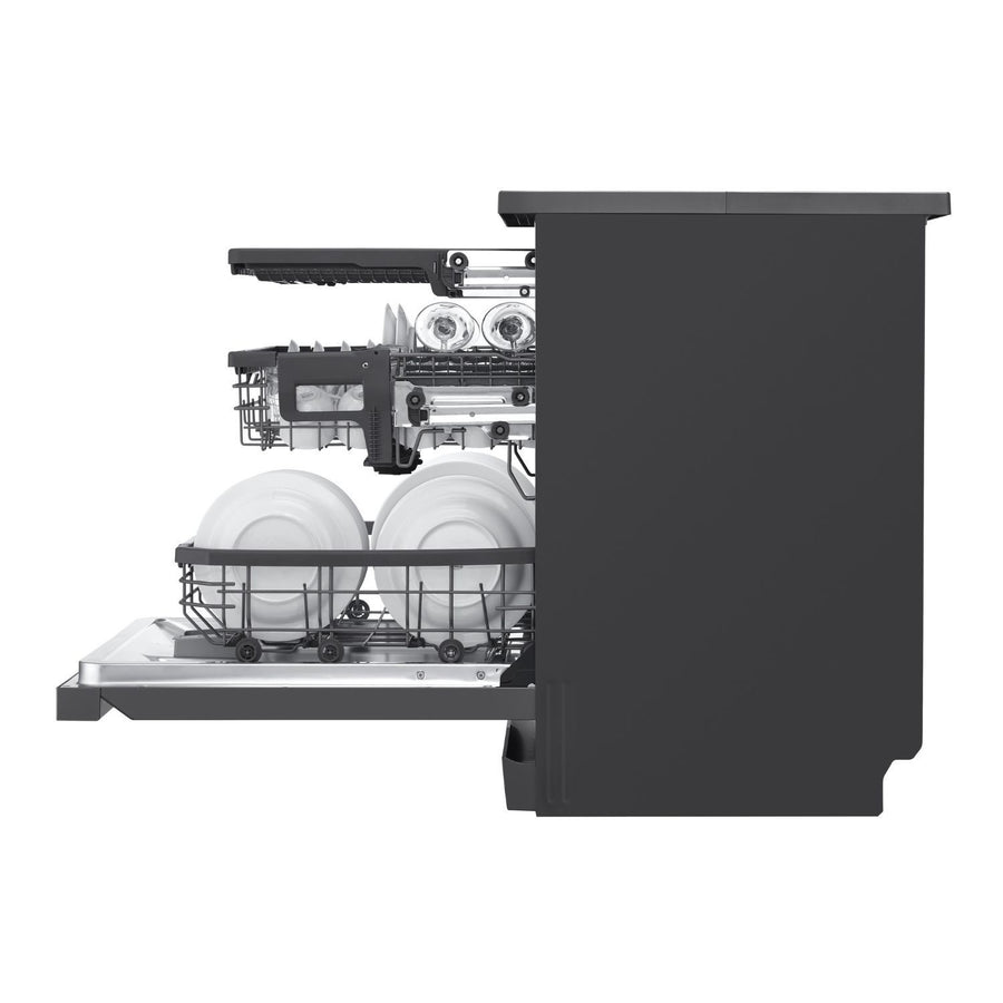 LG DF365FMS matte black freestanding dishwasher