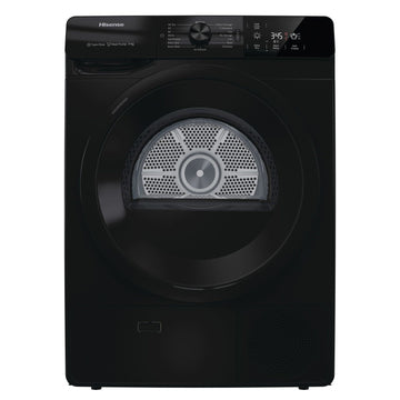 Hisense DHGE901B 9kg Heat Pump Condenser Tumble Dryer - Black