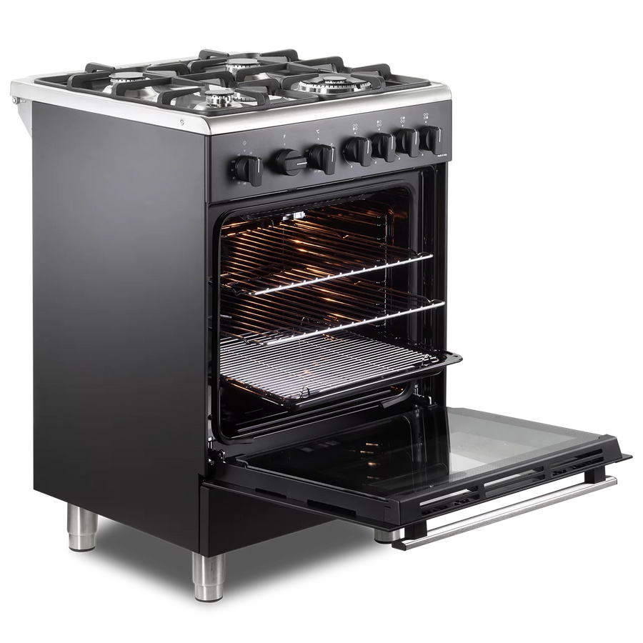 De'Longhi DSC626G-1 BL 60cm Gas Cooker - Anthracite