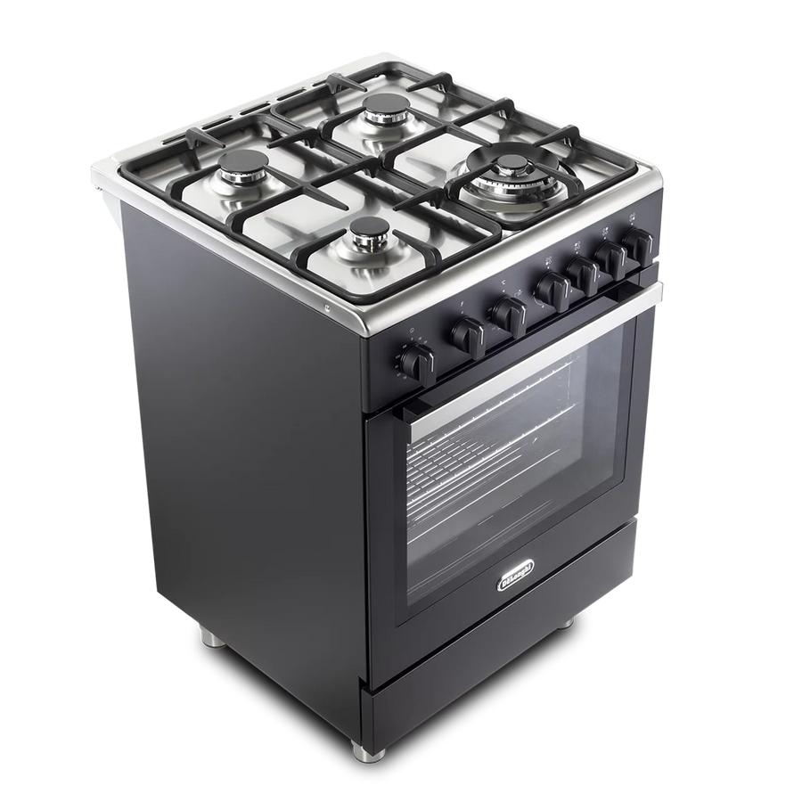 De'Longhi DSC626G-1 BL 60cm Gas Cooker - Anthracite