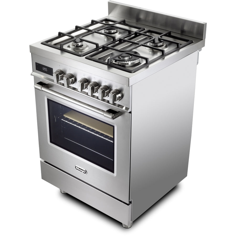 De'Longhi DSC626G-1 60cm Gas Cooker - Stainless Steel