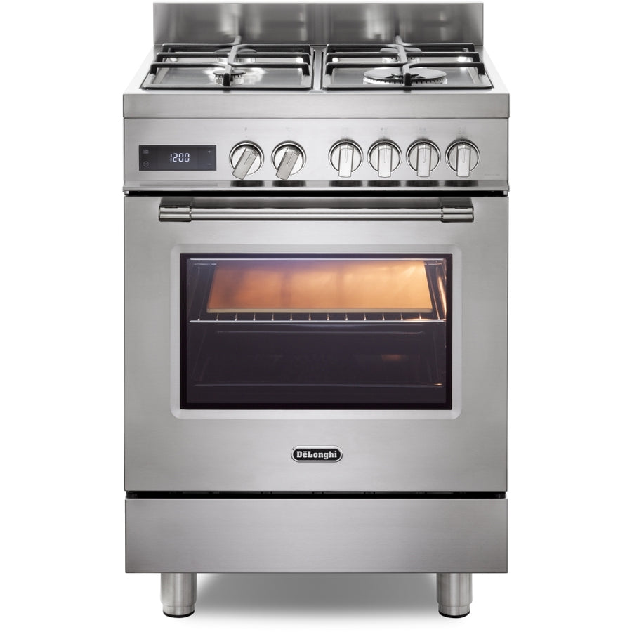 De'Longhi DSC626G-1 60cm Gas Cooker - Stainless Steel