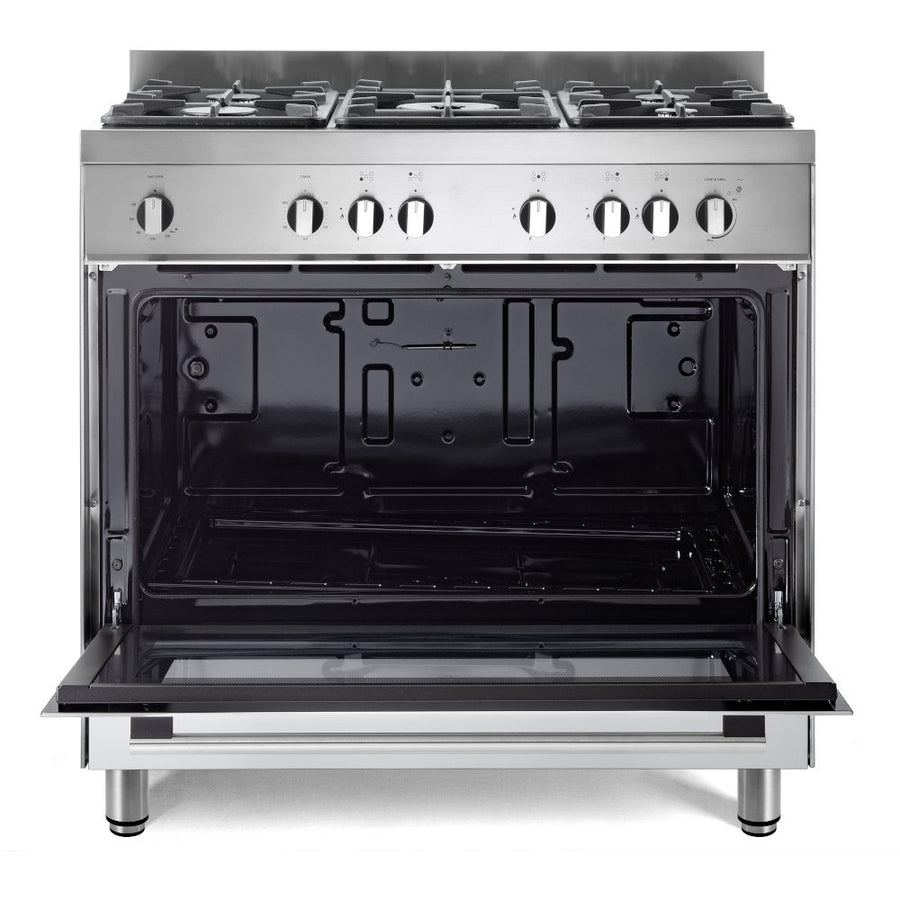 De'Longhi DSR916-GS 90cm Gas Range Cooker - Stainless Steel [available to order]