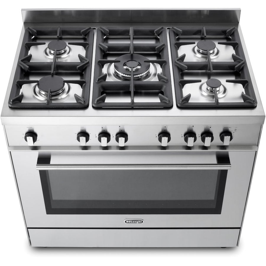 De'Longhi DSR916-GS 90cm Gas Range Cooker - Stainless Steel [available to order]