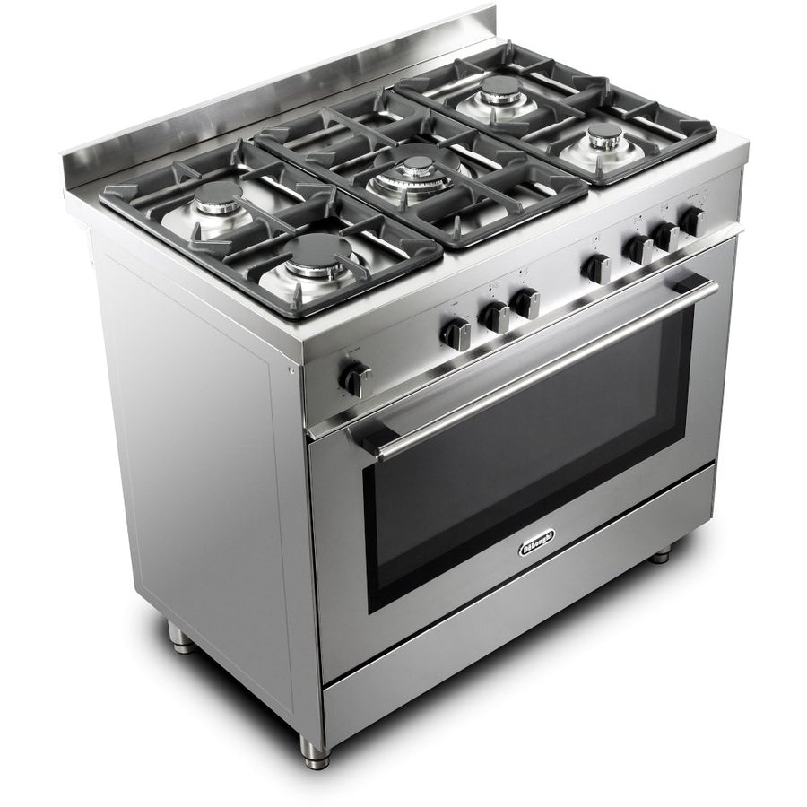 De'Longhi DSR916-GS 90cm Gas Range Cooker - Stainless Steel [available to order]