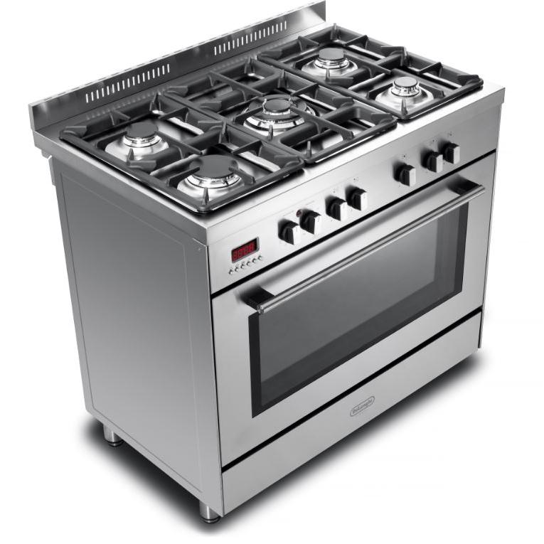 De'Longhi DSR917-DF/M 90cm Dual Fuel Range Cooker - Stainless steel