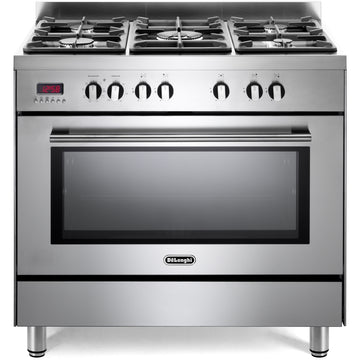 De'Longhi DSR917-DF/M 90cm Dual Fuel Range Cooker - Stainless steel