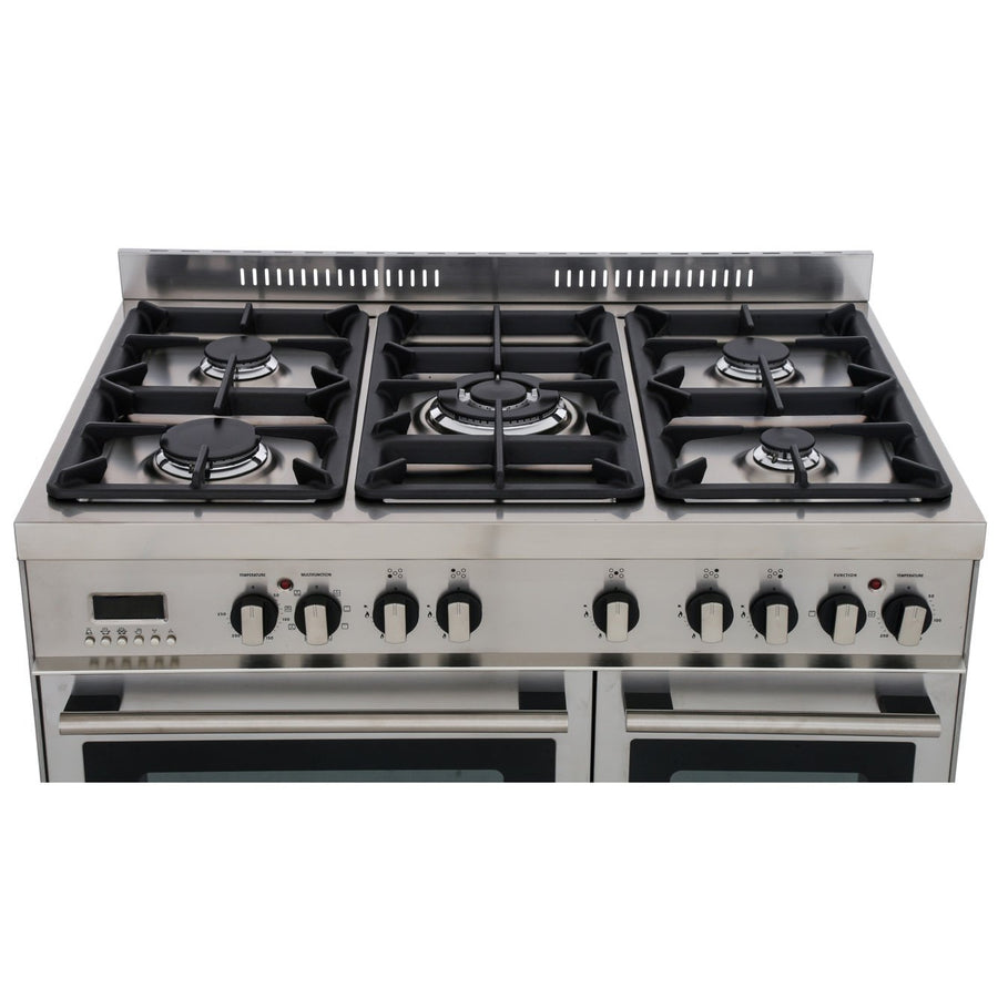 De'Longhi DTR906DF 90cm Professional Twin Cavity Dual Fuel Range Cooker in Stainless Steel