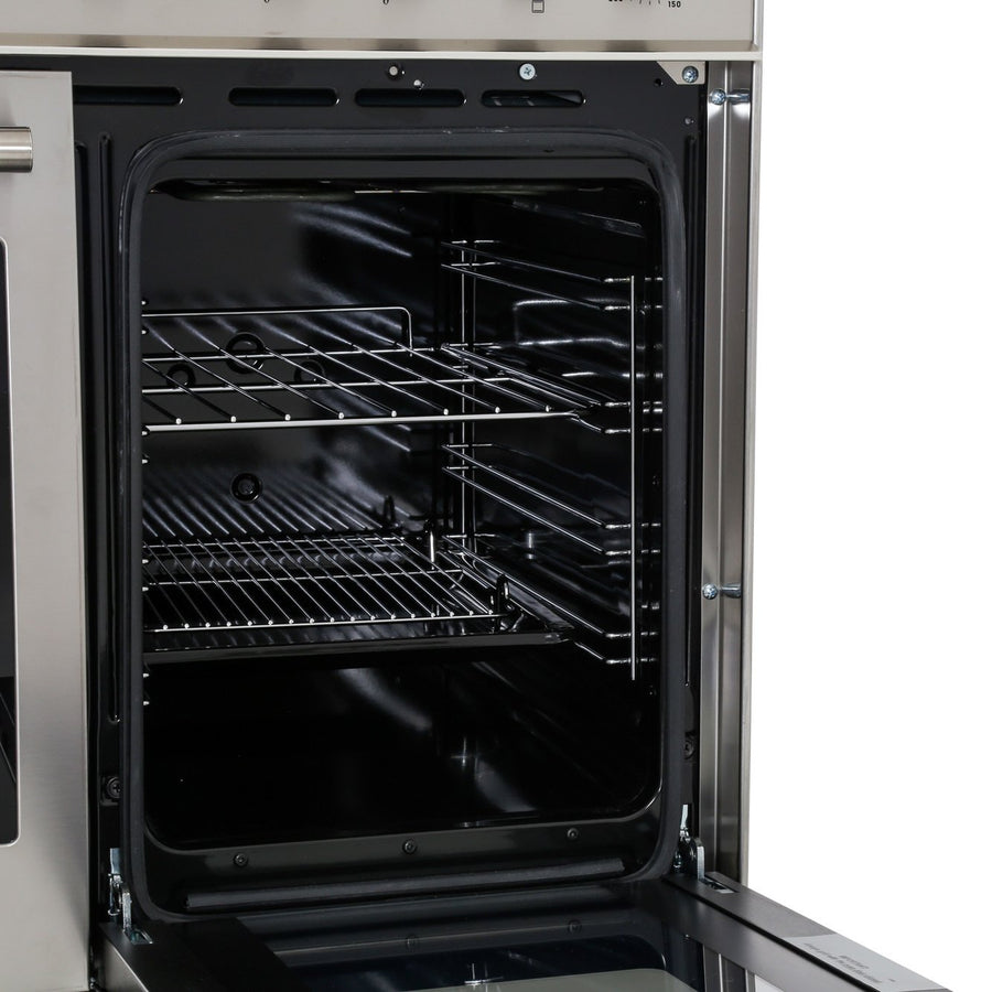 De'Longhi DTR906DF 90cm Professional Twin Cavity Dual Fuel Range Cooker in Stainless Steel