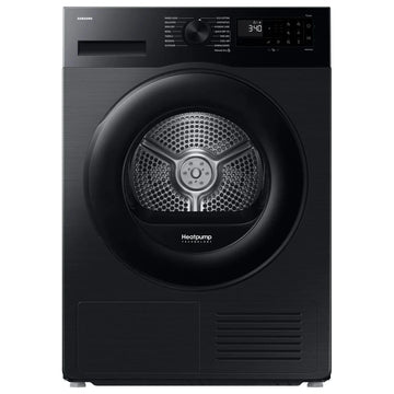Samsung DV90DG52A0ABEU 9kg Heat Pump Tumble Dryer - Black [Free 5-year parts & labour warranty]
