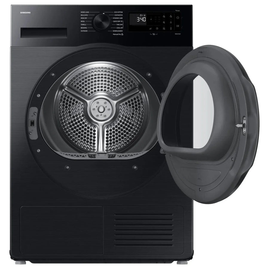 Samsung DV90DG52A0ABEU 9kg Heat Pump Tumble Dryer - Black [Free 5-year parts & labour warranty]