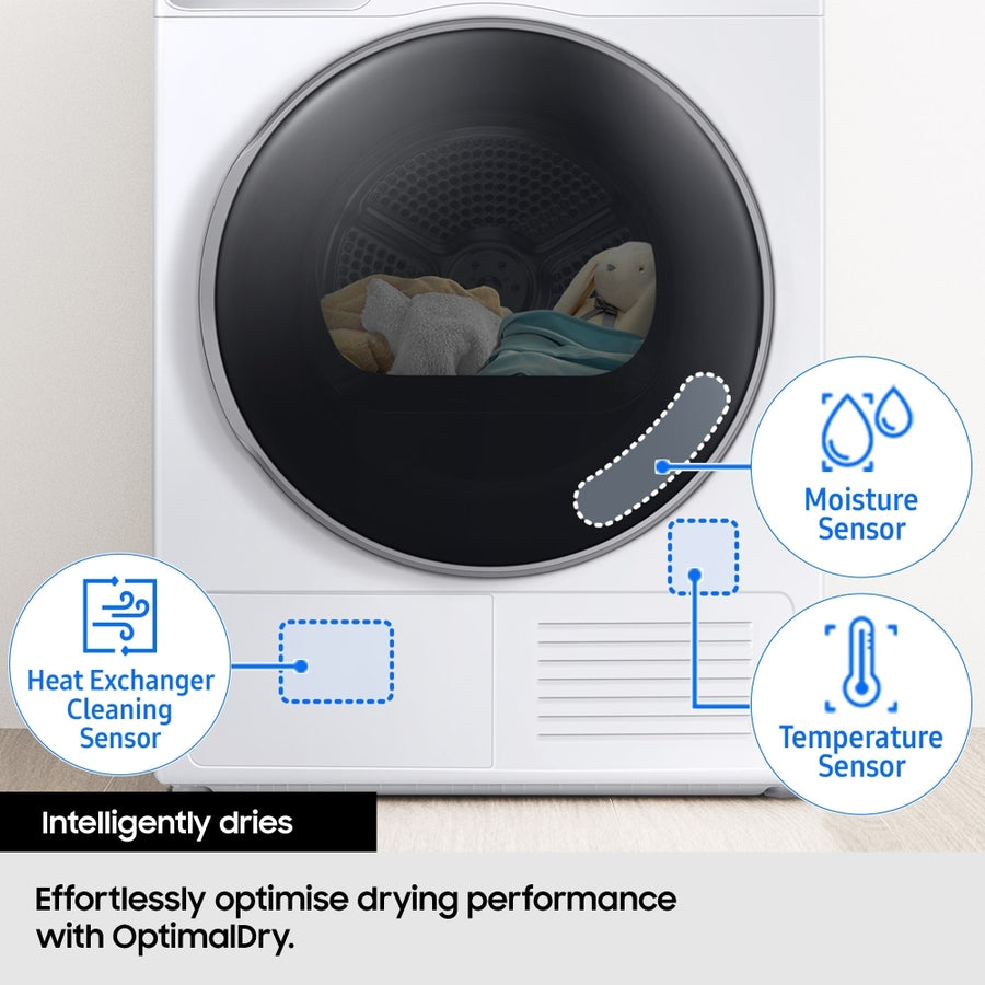 Samsung DV90T8240SX Series 9 Heat Pump Condenser Tumble Dryer - Graphite [Free 5-year parts & labour guarantee]