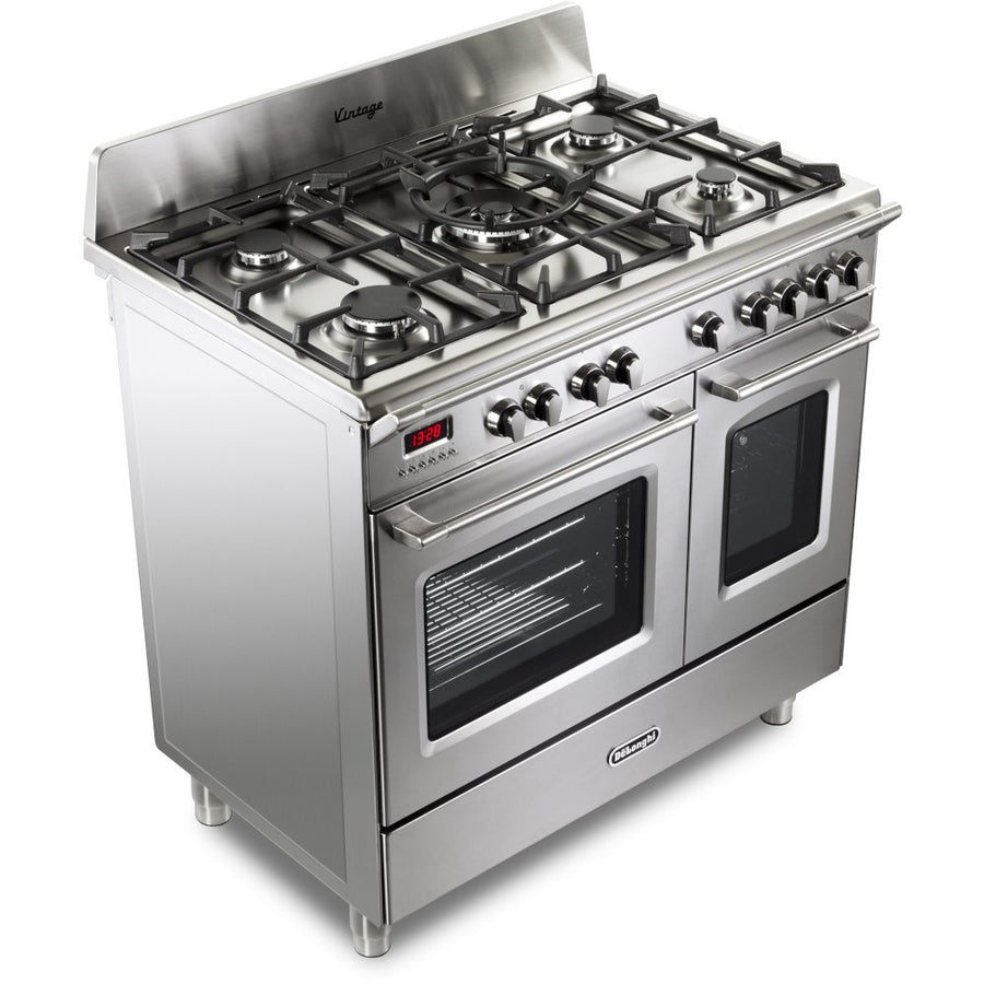 De'Longhi DVTR906DFSS 90cm Dual Fuel Range Cooker - Stainless Steel
