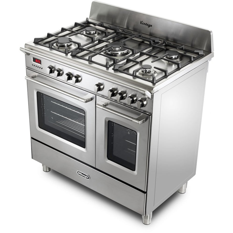 De'Longhi DVTR906DFSS 90cm Dual Fuel Range Cooker - Stainless Steel
