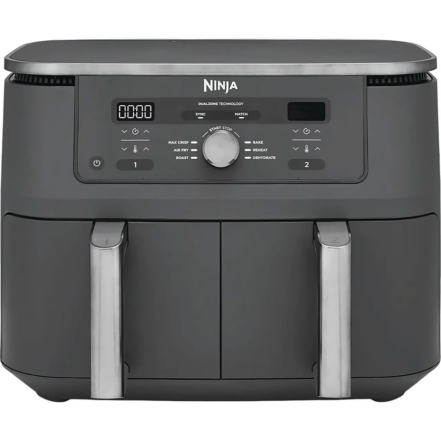 NINJA DZ400UK Foodi Dual Zone 9.5 L Air Fryer - Gun Metal Grey