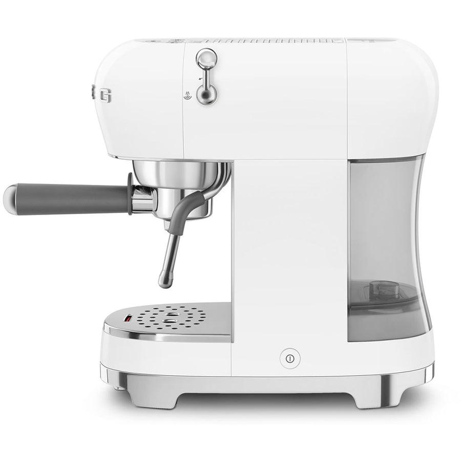 Smeg ECF02WHUK 50's style Espresso Coffee Machine With Stand Wand