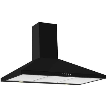 CDA ECH103BL 100cm Traditional Chimney Hood - Black