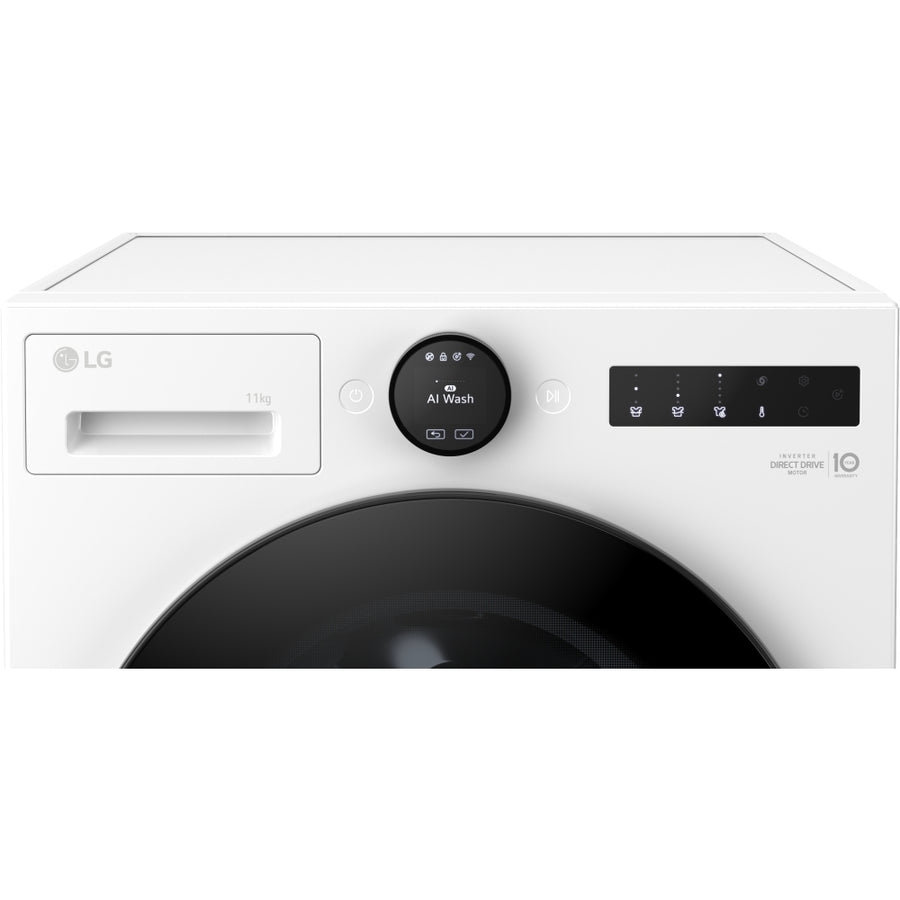 LG F4X7011TWB 11kg 1400rpm AI DD™ Washing Machine - White [Free 5-year parts & labour warranty]