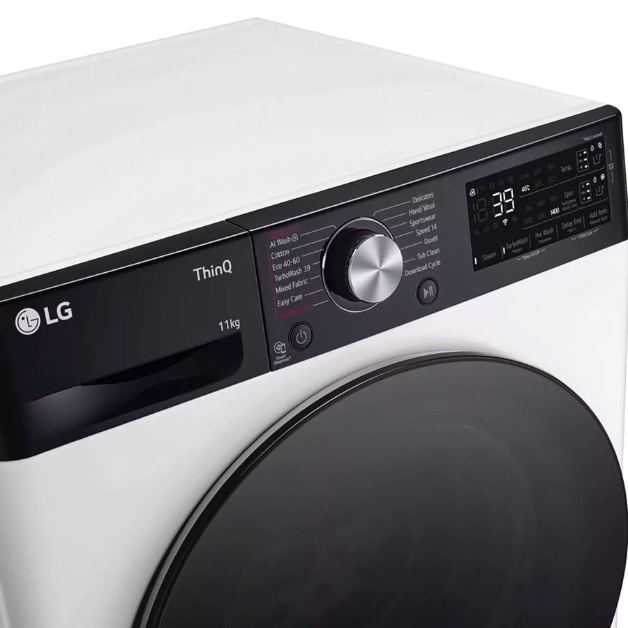 LG F4Y711WBTA1 11kg 1400rpm TurboWash 360™ Washing Machine - White [Free 5-year parts & labour warranty]