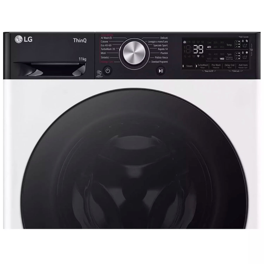 LG F4Y711WBTA1 11kg 1400rpm TurboWash 360™ Washing Machine - White [Free 5-year parts & labour warranty]