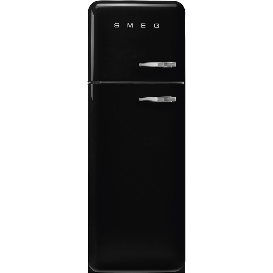 Smeg FAB30LBL5UK Retro Fridge Freezer Left Hand Hinge - Black