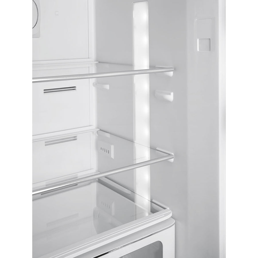 Smeg FAB32RBL5UK Retro Frost Free Fridge Freezer - Black [right hand hinge]