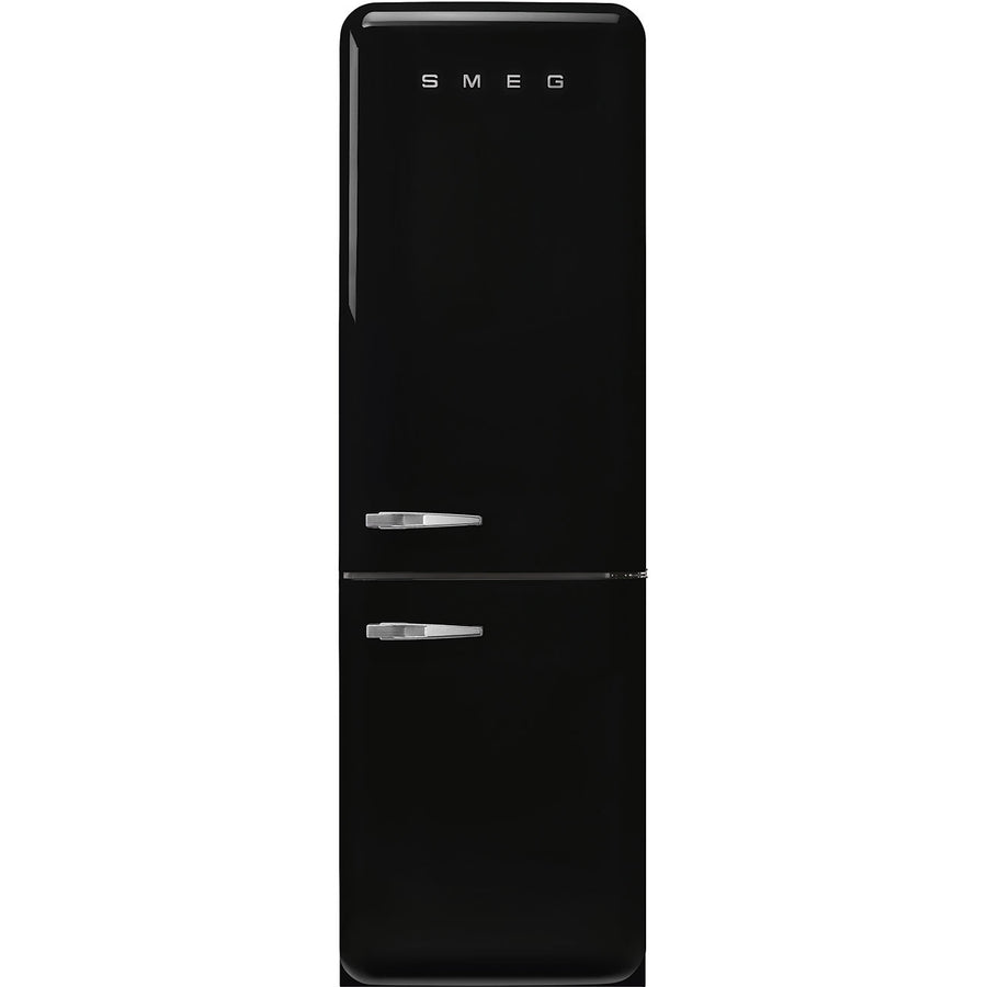 Smeg FAB32RBL5UK Retro Frost Free Fridge Freezer - Black [right hand hinge]