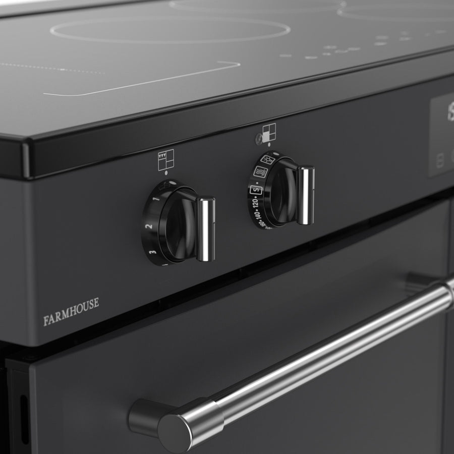 Belling Farmhouse FH110EIANT 110cm Electric Induction Range Cooker - Anthracite