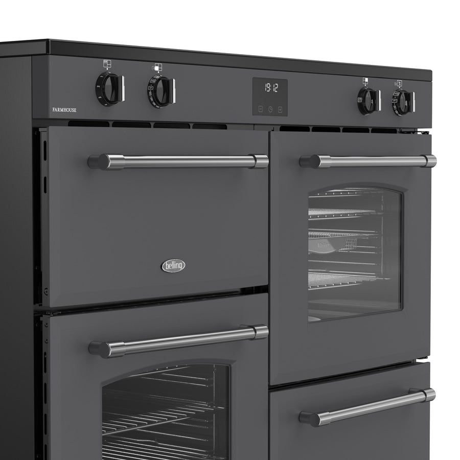 Belling Farmhouse FH110EIANT 110cm Electric Induction Range Cooker - Anthracite