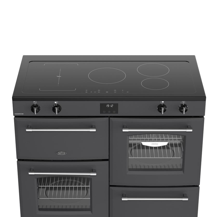Belling Farmhouse FH110EIANT 110cm Electric Induction Range Cooker - Anthracite