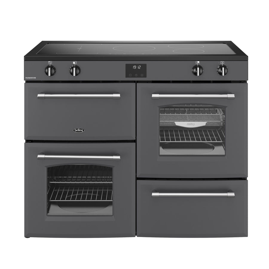 Belling Farmhouse FH110EIANT 110cm Electric Induction Range Cooker - Anthracite