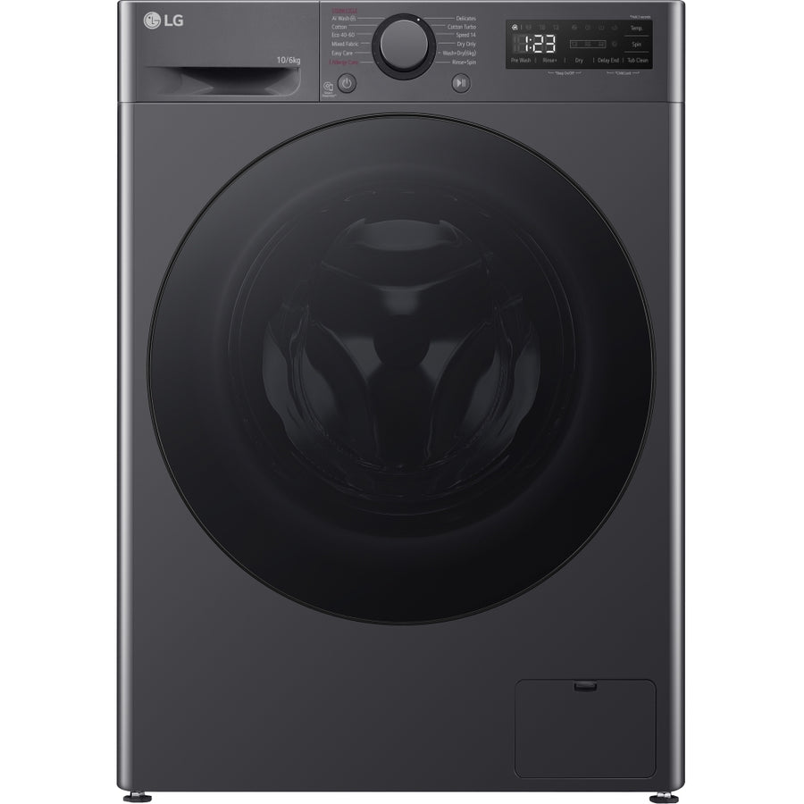 LG FWY606GBLN1 10/6kg 1400RPM AI DD™ Steam Washer Dryer - Graphite [Free 5-year parts & labour guarantee]