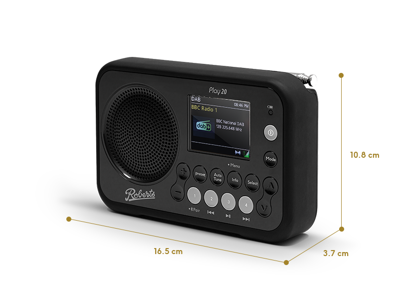 Roberts Play 20 DAB/DAB+/FM Digital portable radio