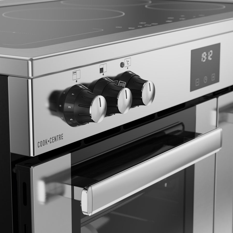Belling CC90EI STA 90cm Induction Range Cooker - Stainless Steel