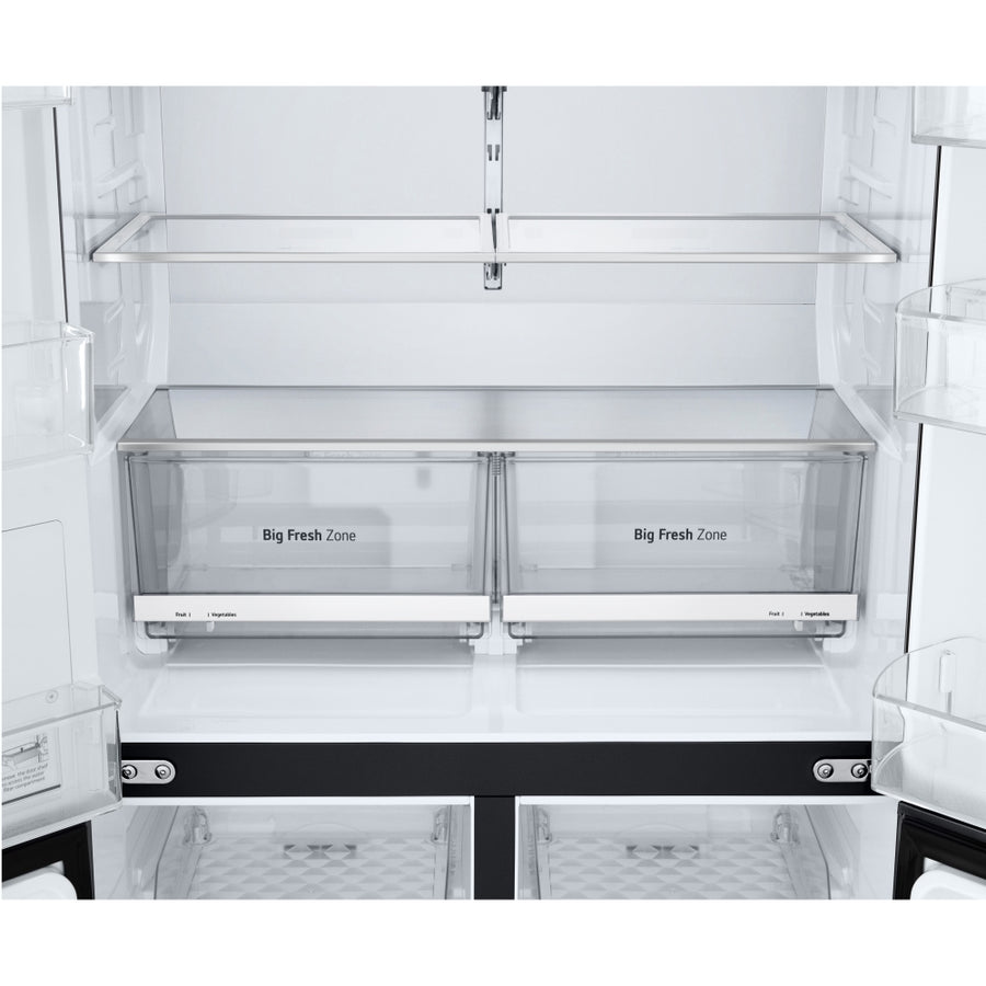 LG GMF960EV4E American Style Fridge Freezer Plumbed Ice & Water - Black Steel