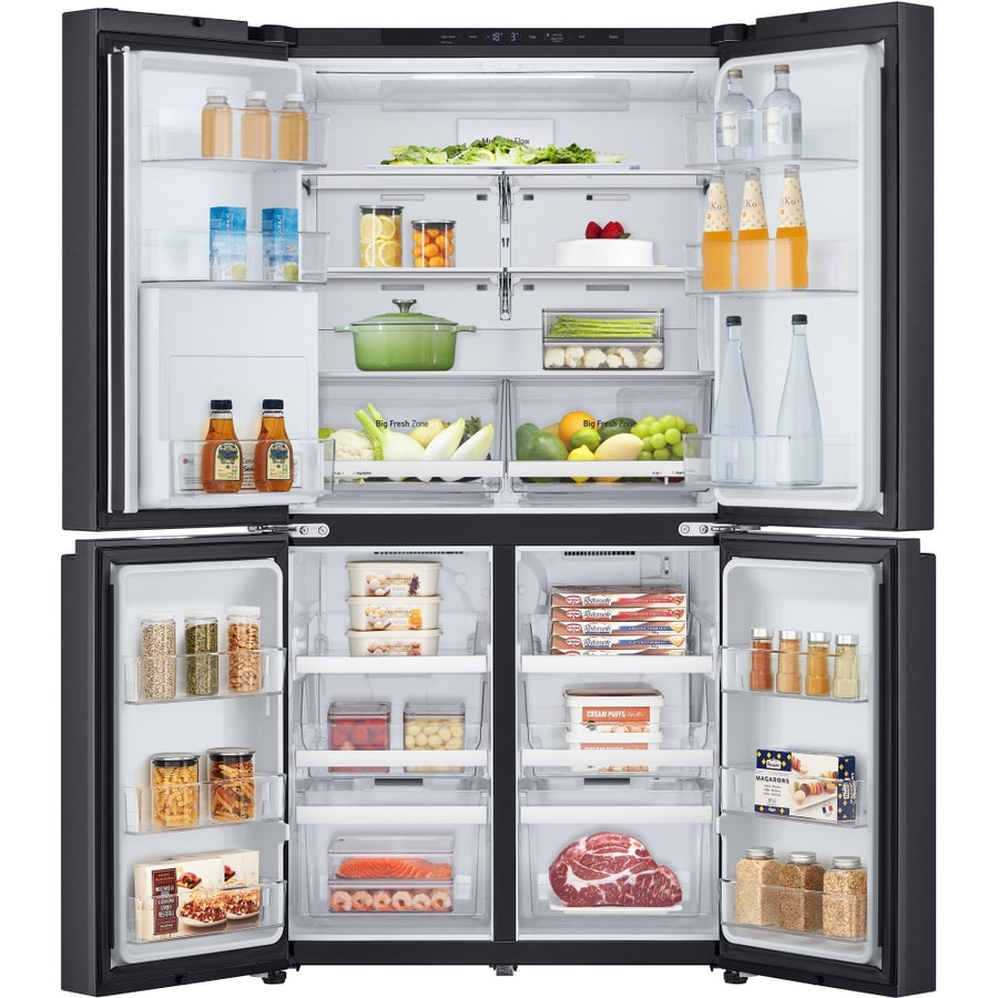 LG GMF960EV4E American Style Fridge Freezer Plumbed Ice & Water - Black Steel