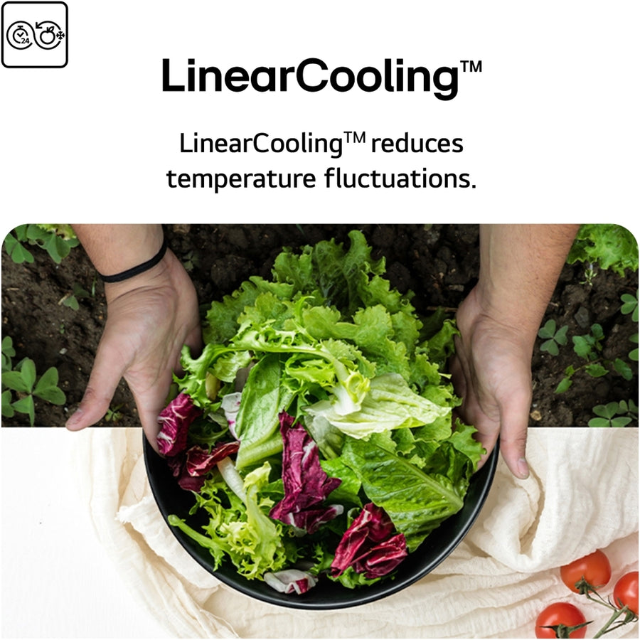 LG GMF960EV4E American Style Fridge Freezer Plumbed Ice & Water - Black Steel