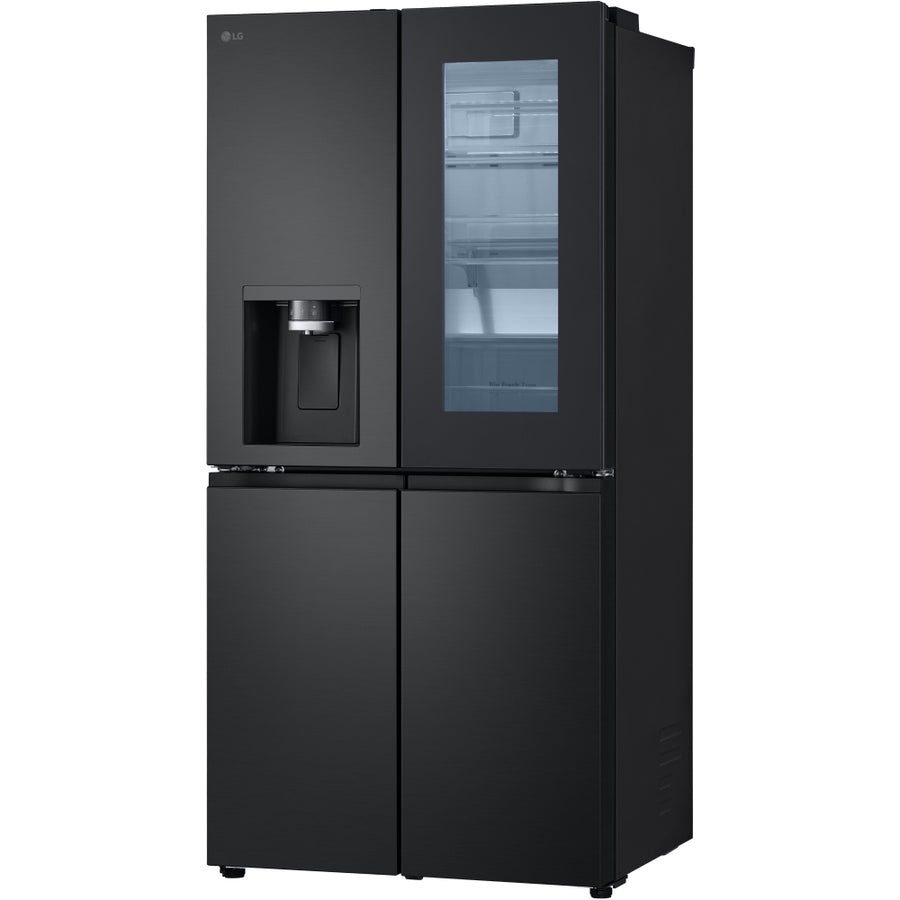LG GMG860EPBE 84cm InstaView American Style Fridge Freezer - Black Steel [free 5-year parts & labour guarantee]