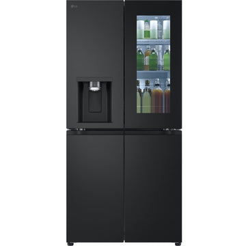 LG GMG860EPBE 84cm InstaView American Style Fridge Freezer - Black Steel [free 5-year parts & labour guarantee]
