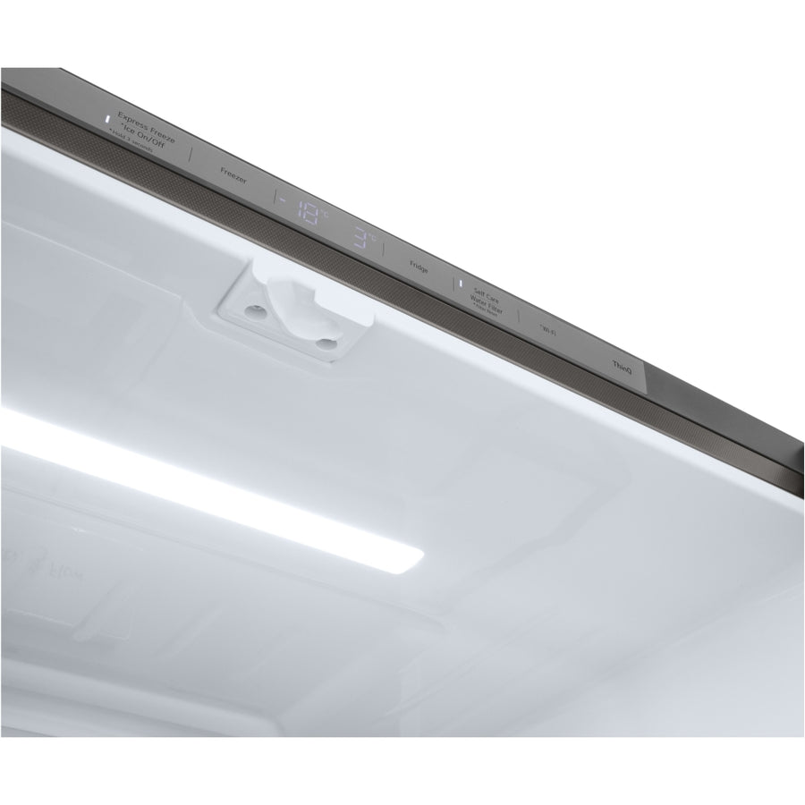 GML960PYFE 4-door American fridge freezer in silver