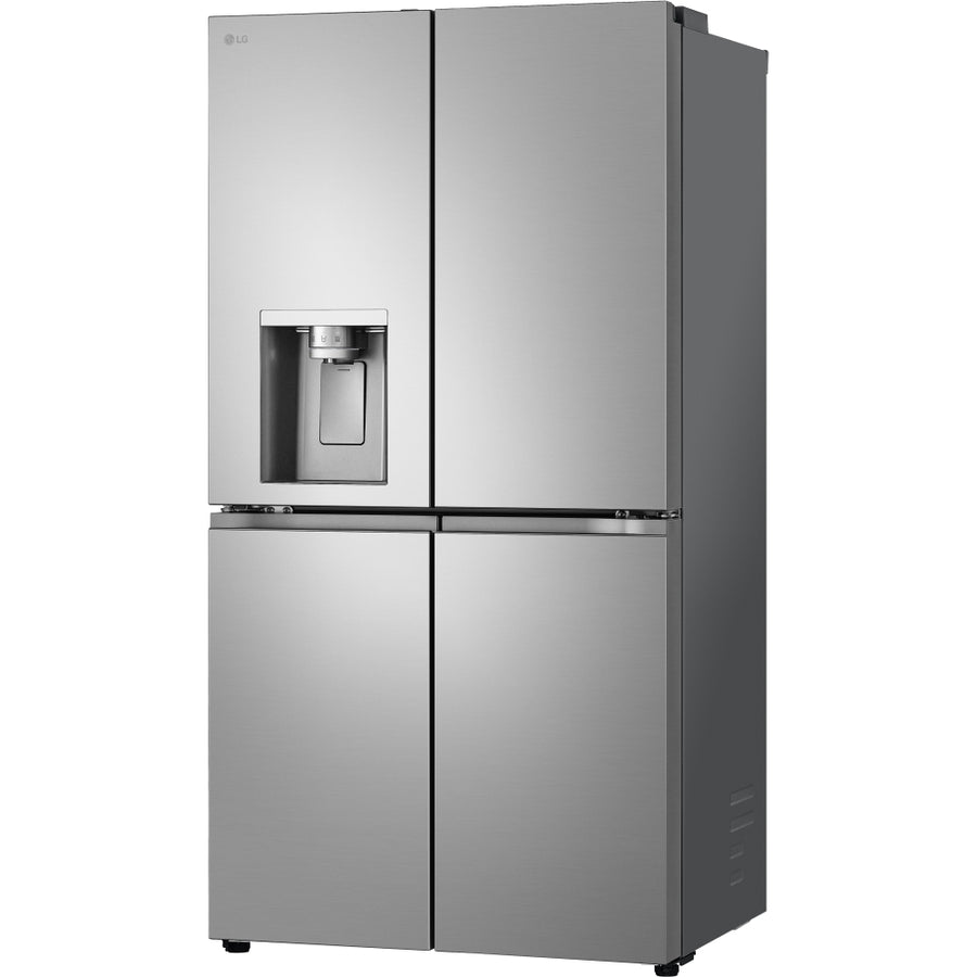 GML960PYFE 4-door American fridge freezer in silver