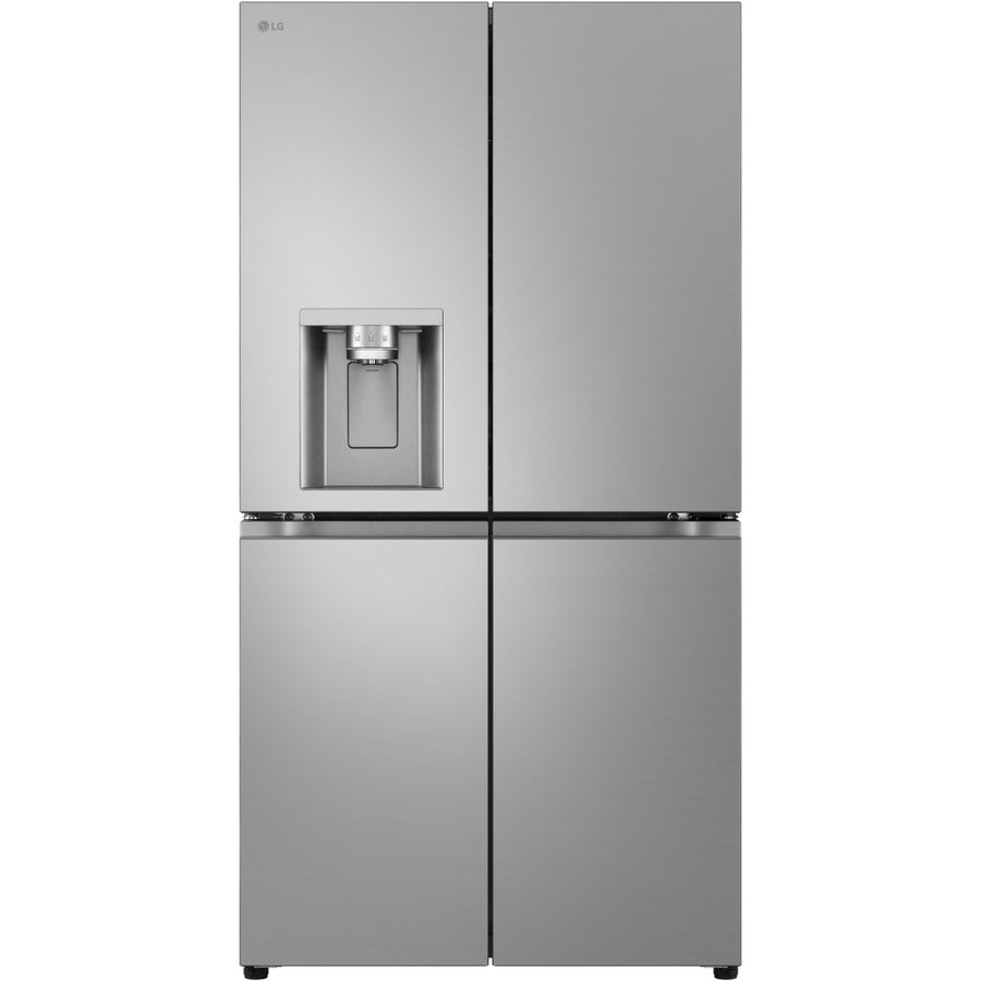 GML960PYFE 4-door American fridge freezer in silver