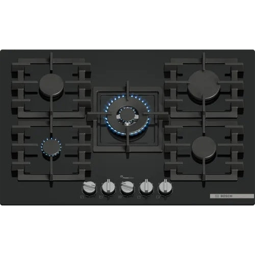 Bosch PPQ7A6I40 75cm Series 6 Tempered Glass Gas Hob
