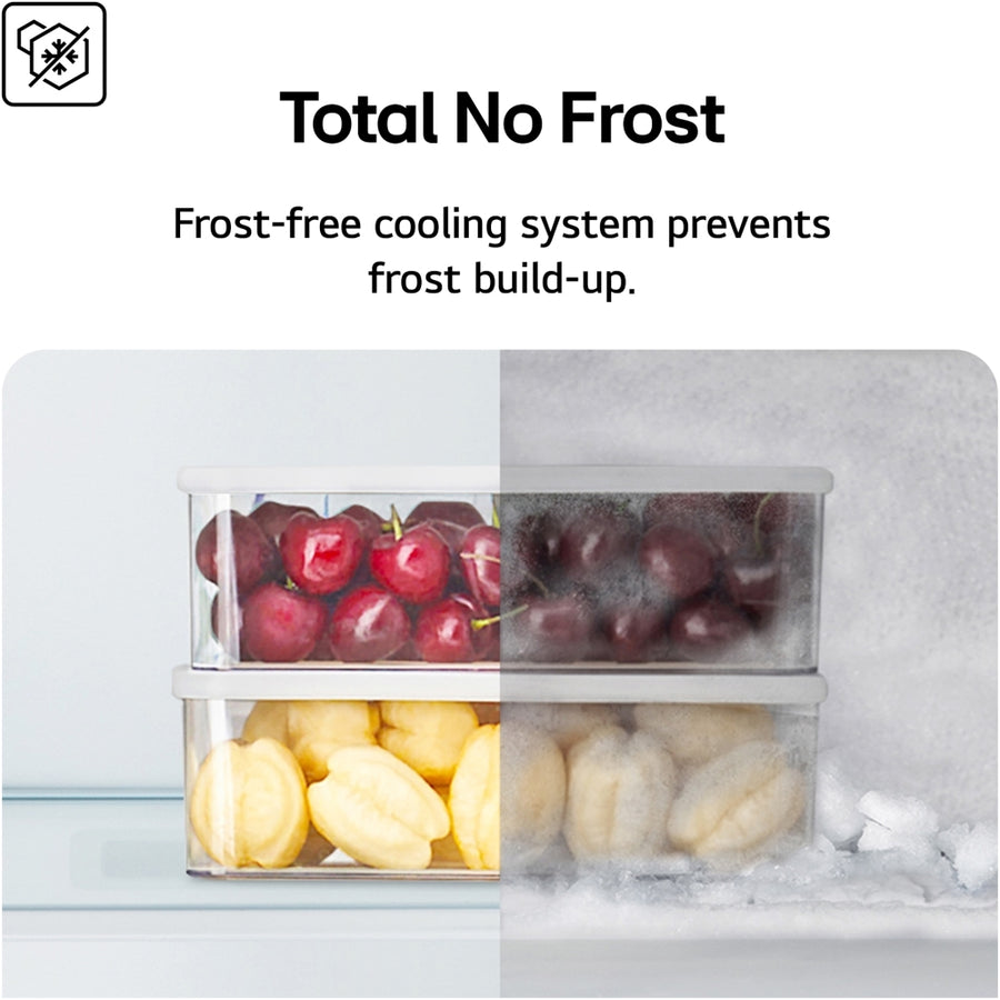 LG GSBC40PYPE NatureFRESH™ Non-Ice & Water American style fridge freezer - Silver